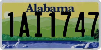 AL license plate 1AI1747