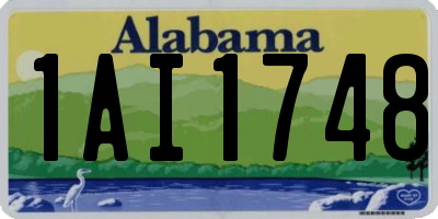 AL license plate 1AI1748