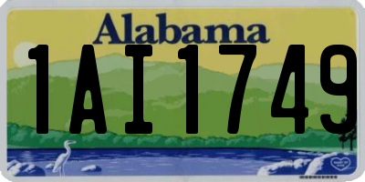 AL license plate 1AI1749