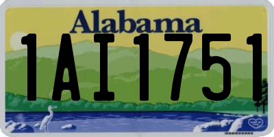 AL license plate 1AI1751