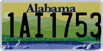 AL license plate 1AI1753