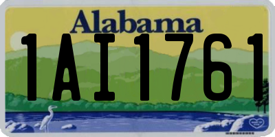 AL license plate 1AI1761