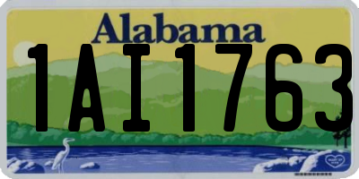 AL license plate 1AI1763