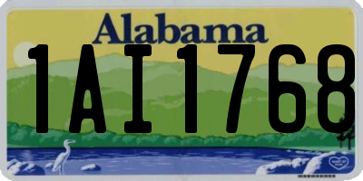 AL license plate 1AI1768