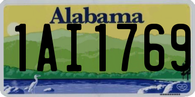 AL license plate 1AI1769