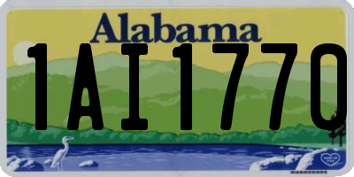 AL license plate 1AI1770