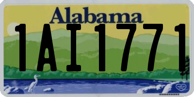 AL license plate 1AI1771