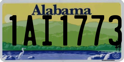 AL license plate 1AI1773
