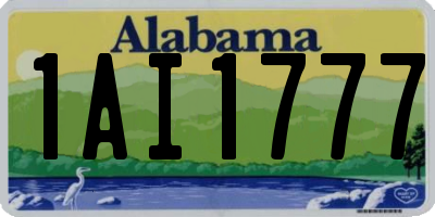 AL license plate 1AI1777