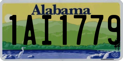 AL license plate 1AI1779