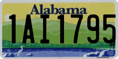 AL license plate 1AI1795