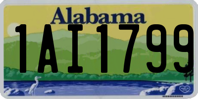 AL license plate 1AI1799