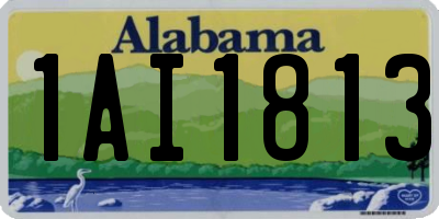 AL license plate 1AI1813