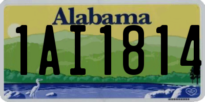 AL license plate 1AI1814