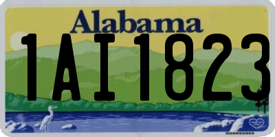 AL license plate 1AI1823