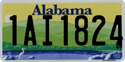 AL license plate 1AI1824