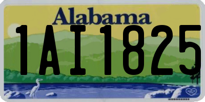 AL license plate 1AI1825