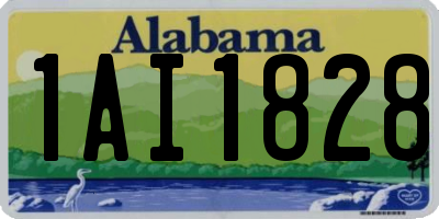 AL license plate 1AI1828