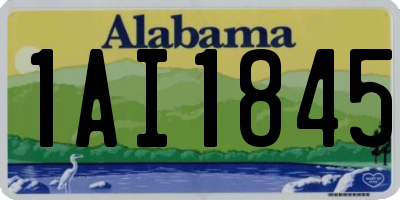 AL license plate 1AI1845