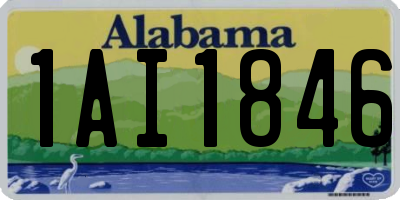 AL license plate 1AI1846