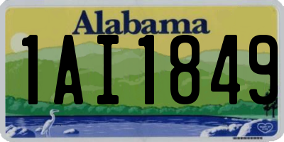 AL license plate 1AI1849