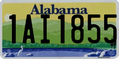 AL license plate 1AI1855