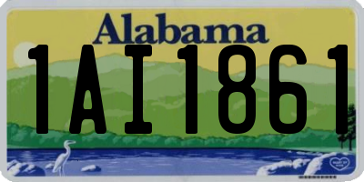 AL license plate 1AI1861
