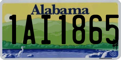 AL license plate 1AI1865