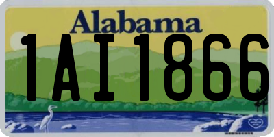 AL license plate 1AI1866