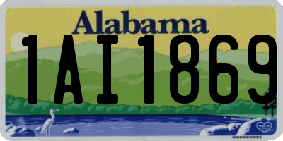 AL license plate 1AI1869