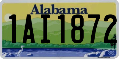 AL license plate 1AI1872