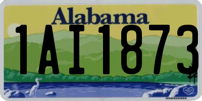 AL license plate 1AI1873