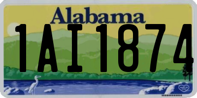 AL license plate 1AI1874