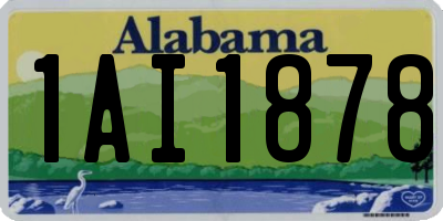 AL license plate 1AI1878