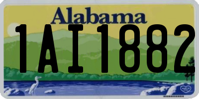 AL license plate 1AI1882