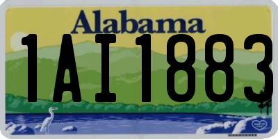 AL license plate 1AI1883