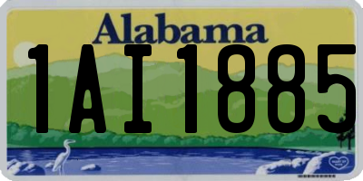 AL license plate 1AI1885