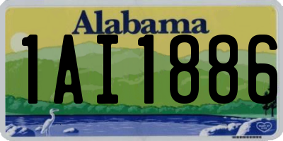 AL license plate 1AI1886