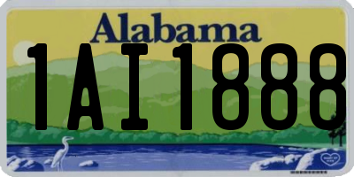AL license plate 1AI1888