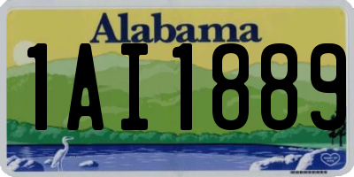 AL license plate 1AI1889