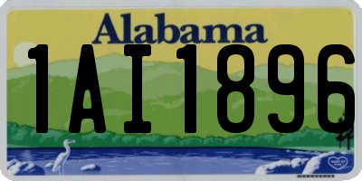 AL license plate 1AI1896