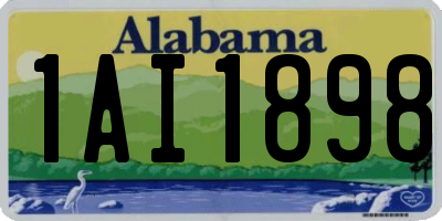 AL license plate 1AI1898