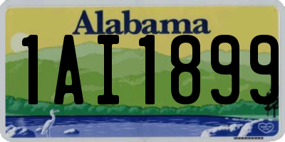 AL license plate 1AI1899