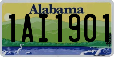 AL license plate 1AI1901