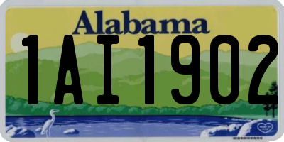 AL license plate 1AI1902