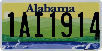 AL license plate 1AI1914