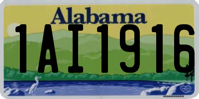 AL license plate 1AI1916
