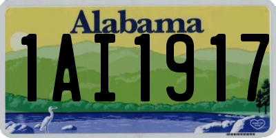 AL license plate 1AI1917