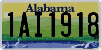 AL license plate 1AI1918