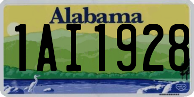 AL license plate 1AI1928